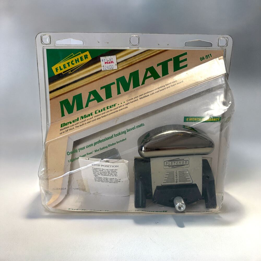 Vintage Fletcher MatMate 04-911 Bevel Mat Cutter NOS Picture Framing Tool USA
